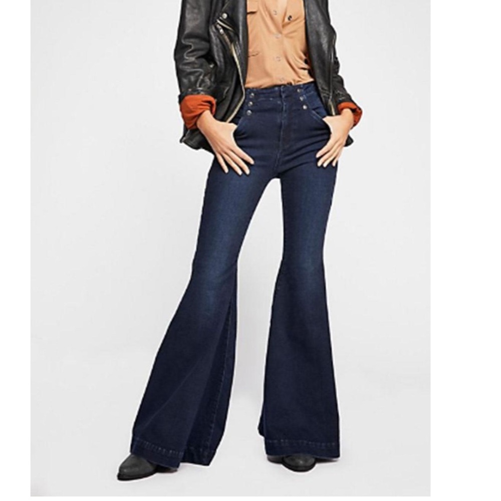 Free people Maddox Denim Super Flare Bell Bottom Jeans